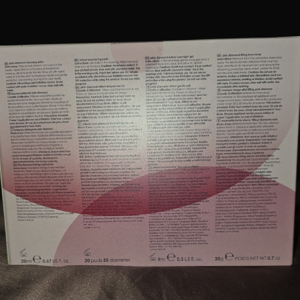 Rodial Retinol Skincare Set - Pink and White - Picture 3 of 3
